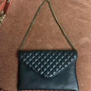 JCREW quilted clutch